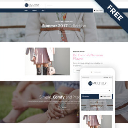 Multifly Fashion Store Free Elegant Shopify Theme # 79210