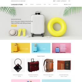 Luggage store Travel Store eCommerce Shopify Theme #79482