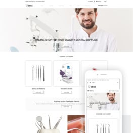 Smile Dentistry eCommerce Clean Shopify Theme #79523