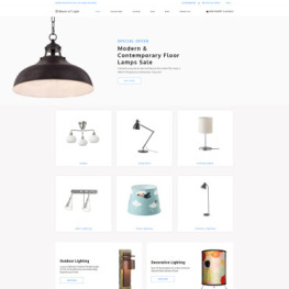 Beam of Light Lighting Electricity Shopify Theme #79856