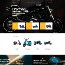 Motorcycle Multipage Modern Shopify Theme #79859