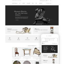 Vintagio Antique Shop Clean Shopify Theme #79860