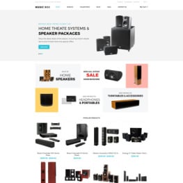 Music Box Music Store Clean Shopify Theme #80065