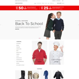 Unigowns Uniform Store Clean Shopify Theme #80066