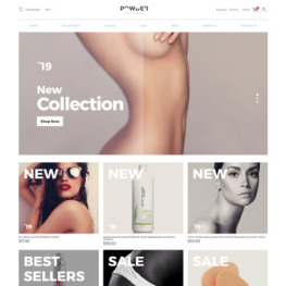 POWDER Cosmetics Store Multipage Shopify Theme #80149