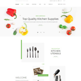 Kitchef Housewares ReadyToUse Clean Shopify Theme #80151