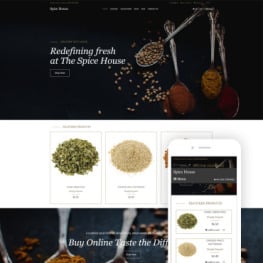 Spice House Spice Shop Modern Shopify Theme #80431