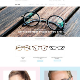 New Look Eye Glasses Clean Shopify Theme #80433