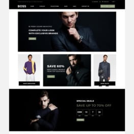 BOSS Apparel eCommerce Modern Shopify Theme #80622