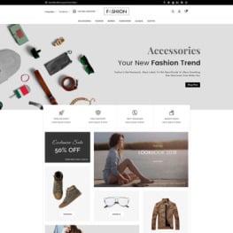 Fashion Clothing and Accessories Shopify Theme #80774