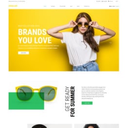 Sunglam Eye Glasses Multipage Clean Shopify Theme #81085