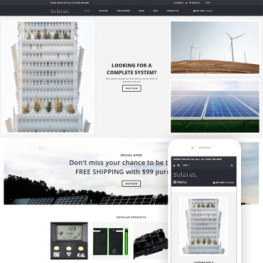 Solarex Solar Energy Multipage Clean Shopify Theme #81562