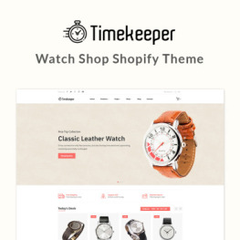 Timekeeper Watch shop Shopify Theme #81750