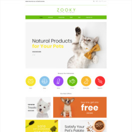 Zooky Pets Shop Ecommerce Clean Shopify Theme #82061