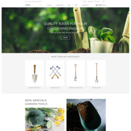 OASIS Gardening Ecommerce Clean Shopify Theme #82062
