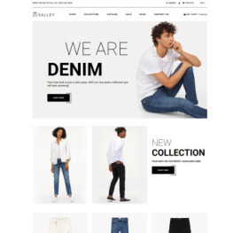Salley Jeans Store Clean Shopify Theme #82575