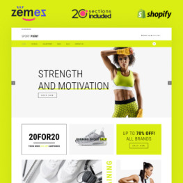 Sport Point Sports Store Multipage Shopify Theme #82576