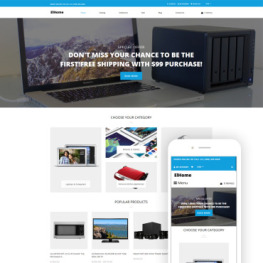 ElHome Electronics Store Clean Shopify Theme #82578