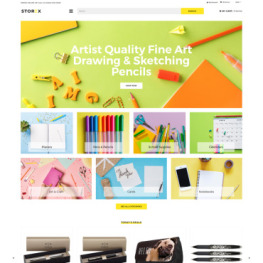 Storex Stationery Shop Clean Shopify Theme #82642