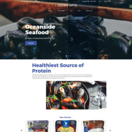 Ocean Gifts Sea Food Shop Shopify Theme #82649