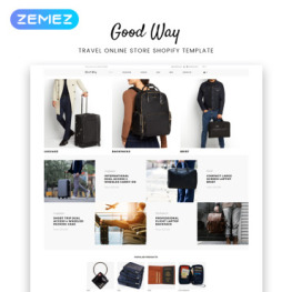 Good Way Travel Online Store Clean Shopify Theme #82695