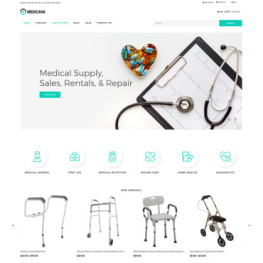 Medicava Medical Equipment Multipage Shopify Theme #82698