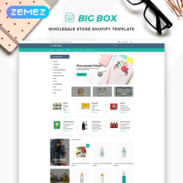 Big Box Wholesale Store Multipage Shopify Theme #82706