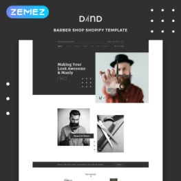 Dand Hair Salon Multipage Modern Shopify Theme #82751