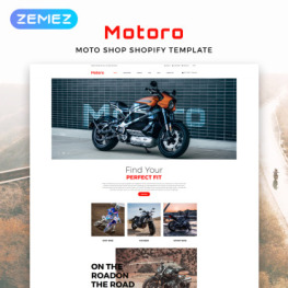 Motoro Bike Shop eCommerce Modern Shopify Theme #82913