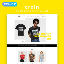 Croin Tshirt Multipage Clean Shopify Theme #82915