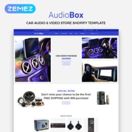 AudioBox Car Audio ECommerce Modern Shopify Theme #83375