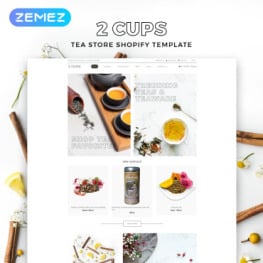 Cups Tea Store Multipage Bright Shopify Theme #83711