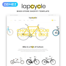 Lapcycle Cycling Multipage Clean Shopify Theme #83713