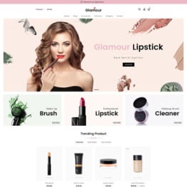 Glamour Cosmetics Store Shopify Theme #83769