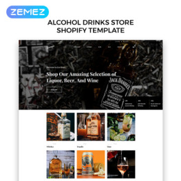 Beverages Drinks Beverages eCommerce Shopify Theme #83879