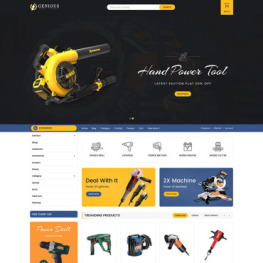 Genious Power Tools Store Shopify Theme #83886