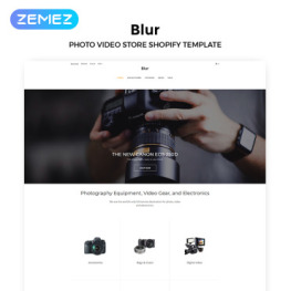 Blur Electronics Store Multipage Clean Shopify Theme #83970