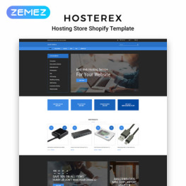 Hosterex Hosting Multipage Creative Shopify Theme #83975