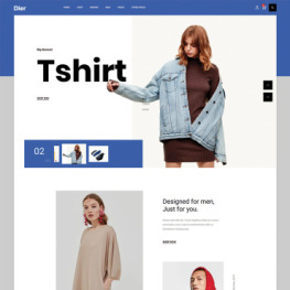 Dier Minimal Clean Fashion Shopify Theme #84007