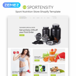 Sportensity Sports Store eCommerce Shopify Theme #84009