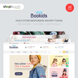 BooKids Multi Store Shopify Theme #84044