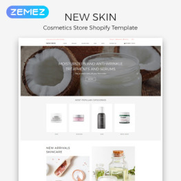 New Skin Cosmetic Store e ommerce Shopify Theme #84430