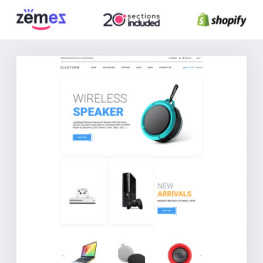 Elestorm Electronics Store eCommerce Shopify Theme #84734