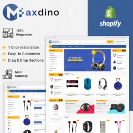 Maxdino Electronic Shopify Theme # 85077