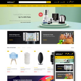 MegaSell Multipurpose Store Shopify Theme #86130