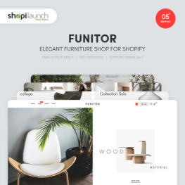 Funitor Elegant furniture shop Shopify Theme #86312