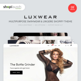 Luxwear Multipurpose Swimwear Lingerie Shopify Theme #86981