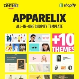 Apparelix Clean Multipurpose Shopify Theme # 87247