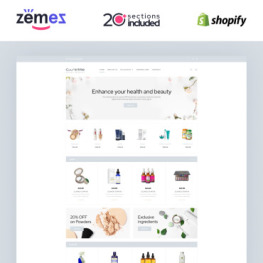 Curesse Spa Cosmetics Store Shopify Theme #87510