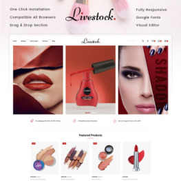 LiveStock Cosmetic Store Shopify Theme #87514
